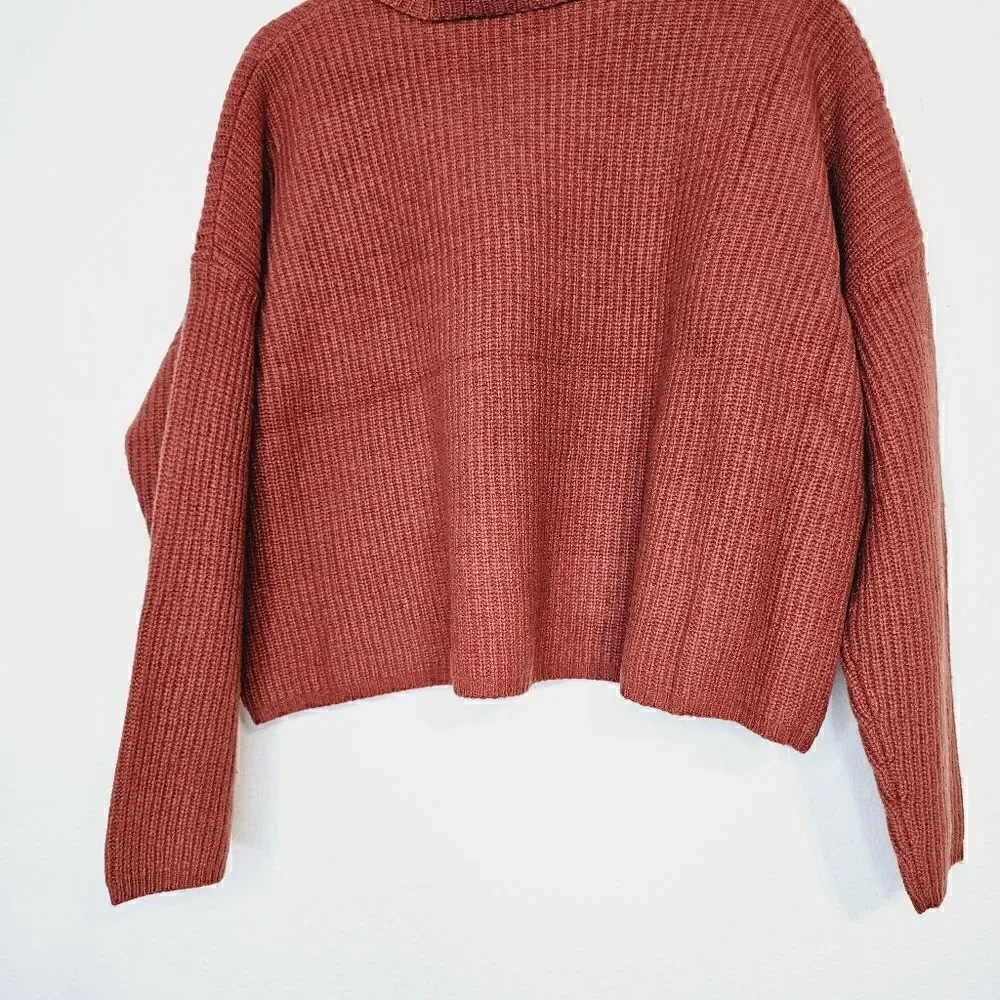 New! Madewell Cashmere Wool Soft Knit Oversized Turtleneck Cozy Sweater